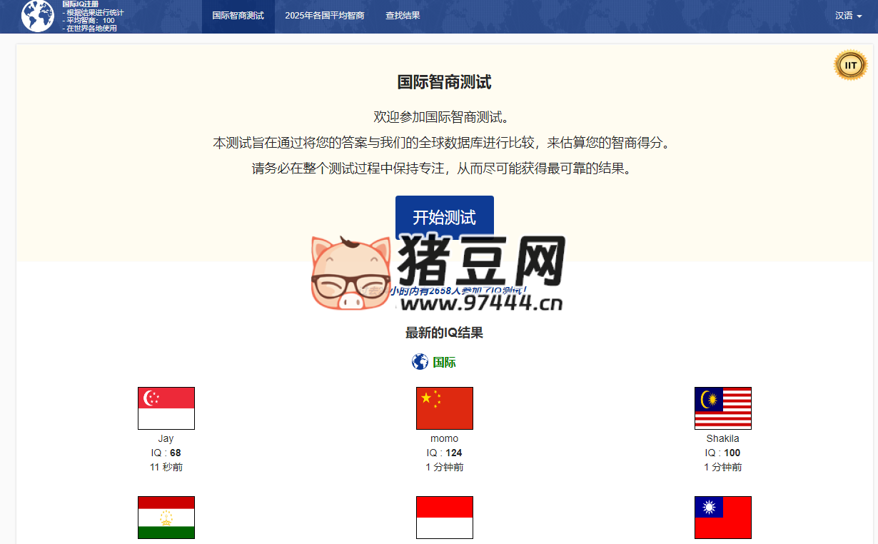 免費在線 IQ 智商測試：國際智商測試 international-IQ-Test