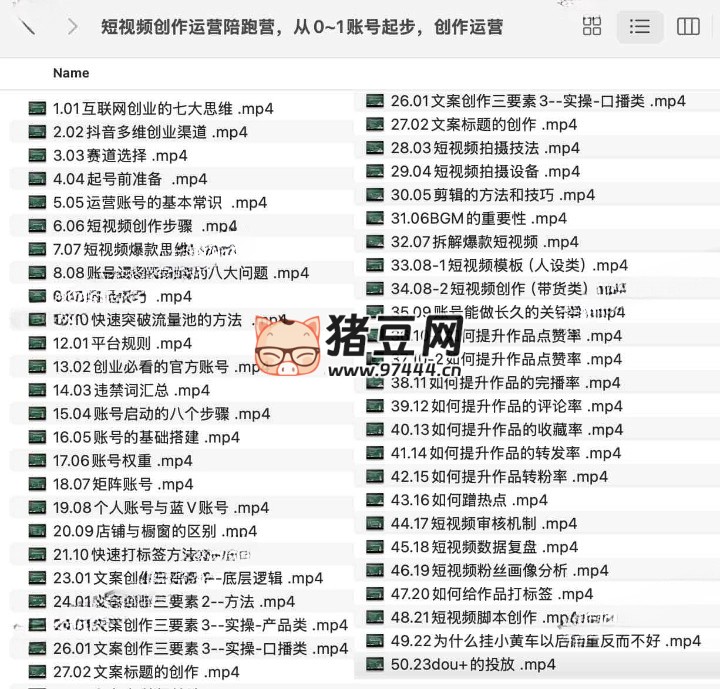 短視頻創(chuàng)作運營陪跑營，?從 0~1 賬號起步創(chuàng)作運營