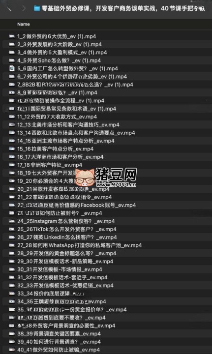 零基礎(chǔ)外貿(mào)必修課，開發(fā)客戶商務(wù)談單實(shí)戰(zhàn)，40 節(jié)課手把手教
