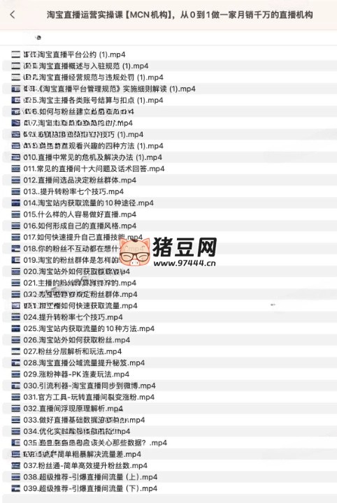 淘寶直播運(yùn)營(yíng)實(shí)操課【MCN 機(jī)構(gòu)】，從 0 到 1 做一家月銷千萬(wàn)的直播機(jī)構(gòu)