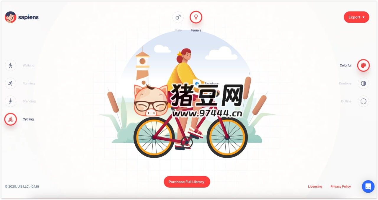 Sapiens Character Builder：超過(guò) 3000 種組合的角色插圖生成器