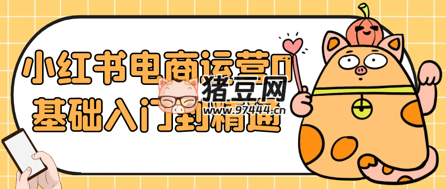 小紅書電商運營 0 基礎入門到精通