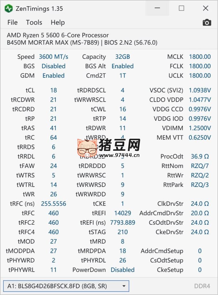 ZenTimings 內(nèi)存監(jiān)控 v1.35